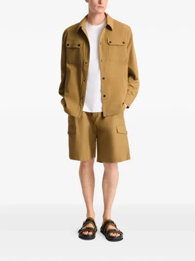 Fusalp Solandroz Button-fatening Shirt Jacket In Brown