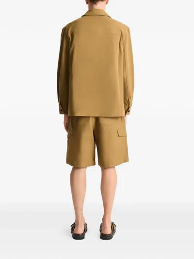 Fusalp Solandroz Button-fatening Shirt Jacket In Brown