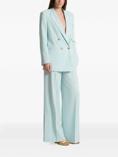 Alberta Ferretti Double-breasted Blazer In Blue