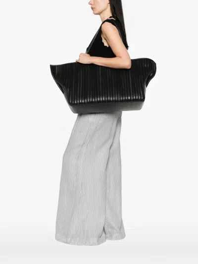 St Agni Large Linea Stitch Shoulder Bag In Pattern