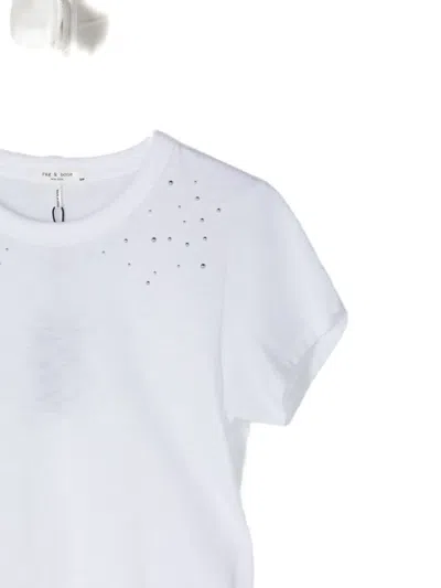 Rag & Bone Stud-embellishment T-shirt In White