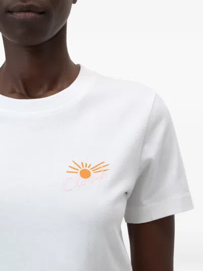 Closed Embroidered Basic T-shirt In White
