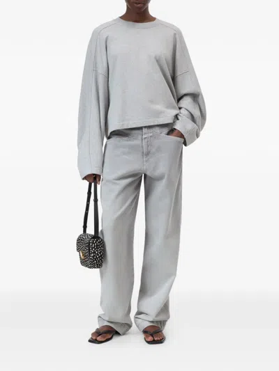 Closed Gathered Sweatshirt In Gray