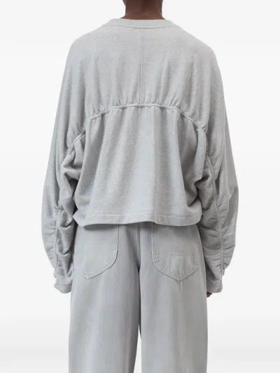 Closed Gathered Sweatshirt In Gray