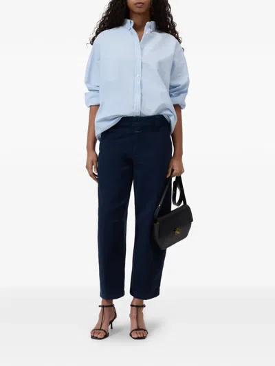 Closed Romi Button Trousers In Blue
