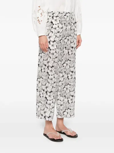 Weekend Max Mara Nirvana Floral-pattern Trousers In Multi