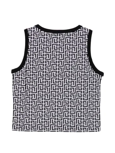 Balmain Monogram Vest In Black