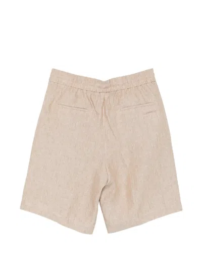 Peserico Drawstring Shorts In Neutral