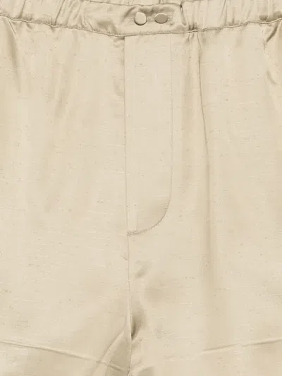 N°21 Elasticated Tailored Shorts In Neutral