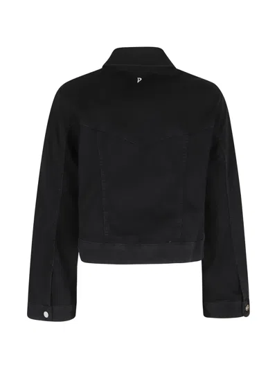 Dondup Buttoned Short Jacket In Black