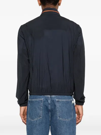 Moorer Prestwick Zip Jacket In Blue