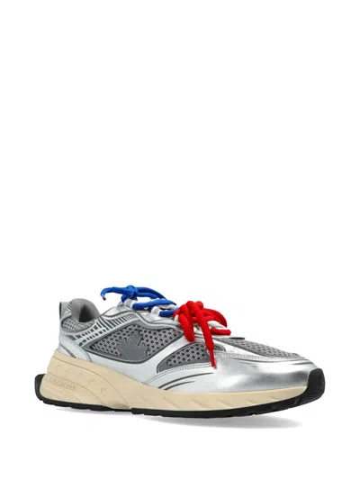 Dsquared2 Sprinter Mesh Panelled Sneakers In Silver