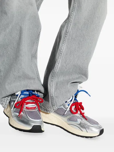 Dsquared2 Sprinter Mesh Panelled Sneakers In Silver