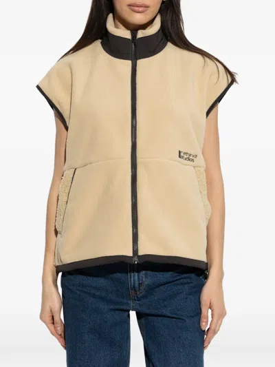 Rethinkit Studios Zip-up Gilet In Brown