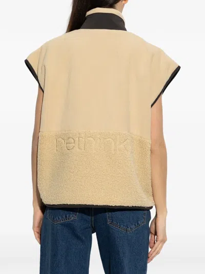 Rethinkit Studios Zip-up Gilet In Brown