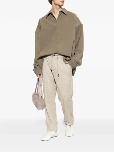 Etro Patterned Drawstring Trousers In Neutral