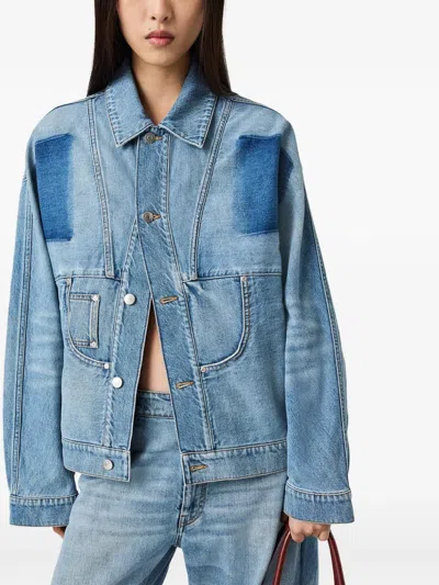 Stella Mccartney Panelled Cotton Jacket In Multi