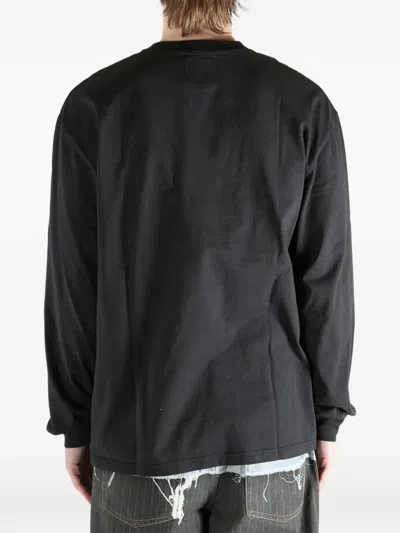 Roa Washed Graphic T-shirt In Black