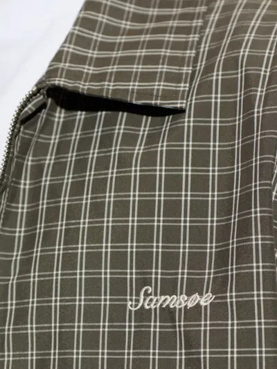 Samsoe & Samsoe Sabeck Plaid-pattern Zip-fastening Jacket In Multi