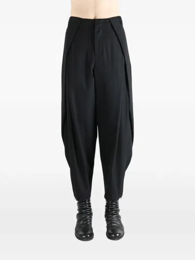 Ader Error Draped Trousers In Black