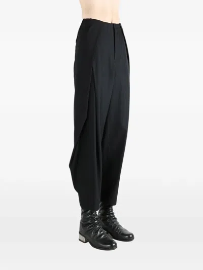 Ader Error Draped Trousers In Black