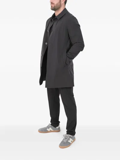 Rrd Button-up Coat In Black