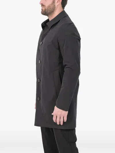 Rrd Button-up Coat In Black