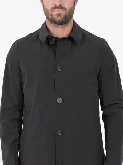 Rrd Button-up Coat In Black