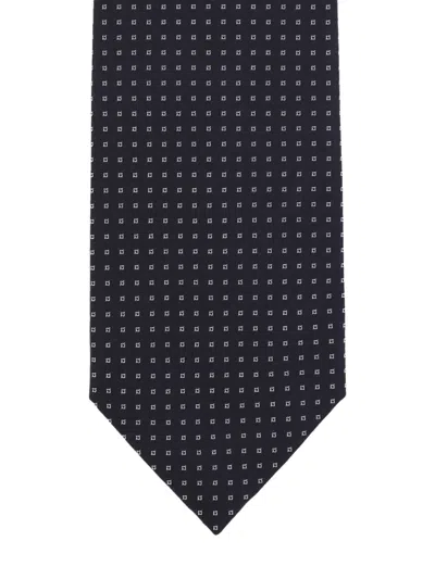 Barba Napoli Patterned Tie In Blue