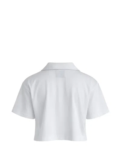 Woc Collared Cropped T-shirt In White