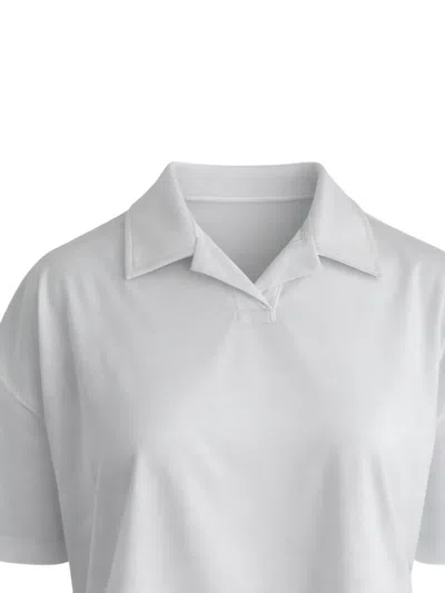Woc Collared Cropped T-shirt In White