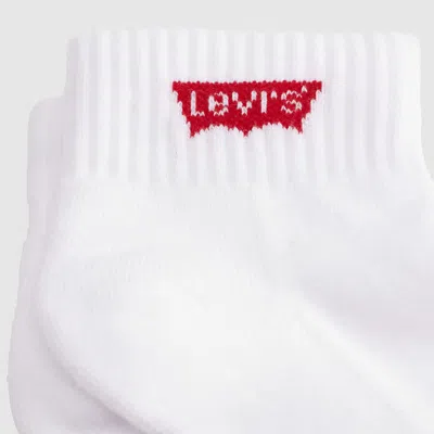 Levi's Mid Cut Socks (3-pack) In White