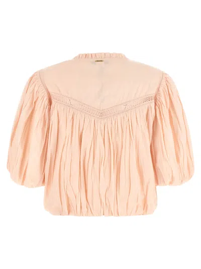 Twinset Curled Blouse In Multi