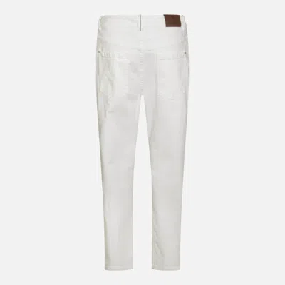 Brunello Cucinelli Multi-pocket Jeans In White