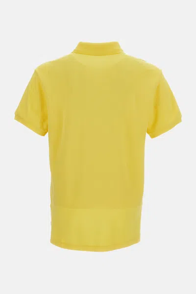 Polo Ralph Lauren Embroidered-logo Polo Shirt In Yellow