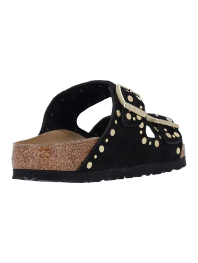 Birkenstock Arizona Rivet Sandals With Adjustable Straps In Black