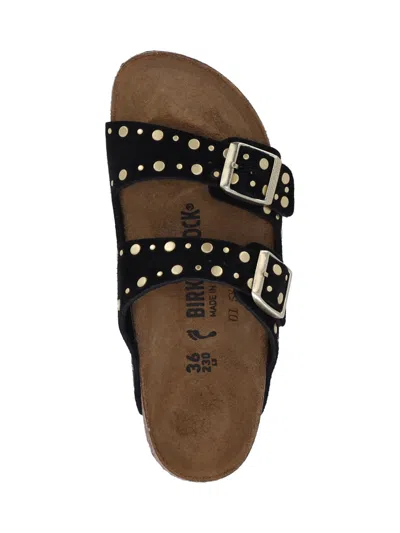 Birkenstock Arizona Rivet Sandals With Adjustable Straps In Black