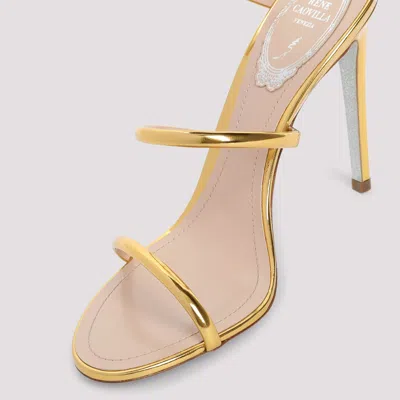 René Caovilla Heeled Sandals Rene Caovilla Woman Color Gold In Grey