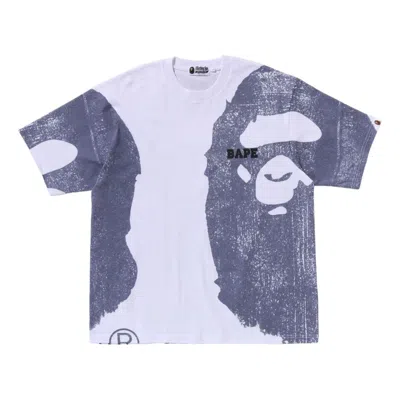 A Bathing Ape Logo-print T-shirt In Blue