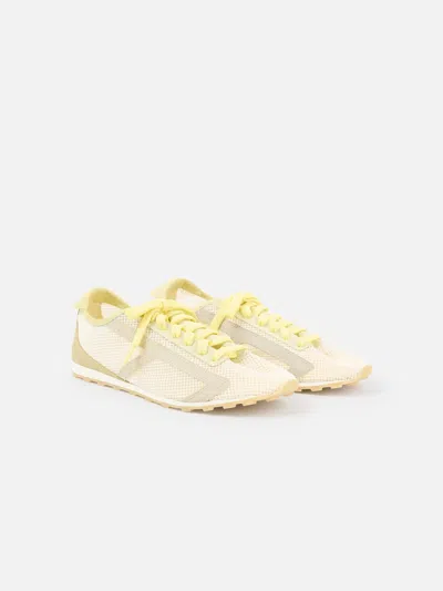 Jacquemus Low Top Sneakers Suede Mesh Rubber Sole In Animal Print