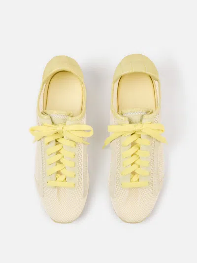 Jacquemus Low Top Sneakers Suede Mesh Rubber Sole In Animal Print