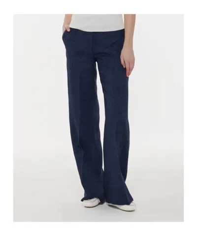 P.a.r.o.s.h Button Trousers In Blue