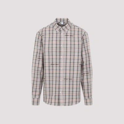 Off-white Pink Flannel Regular Shirt In Neutral
