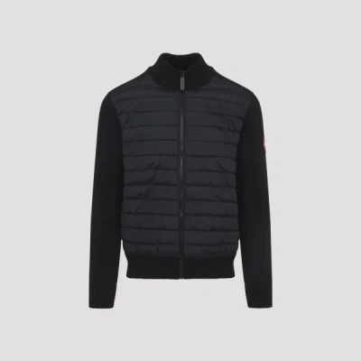 Canada Goose Down-merino Wool Hybridge Puffer Jacket In Black