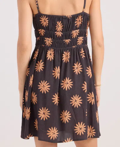 Volcom Women's Midnite Ramble V-neck Cover-up Dress In Black
