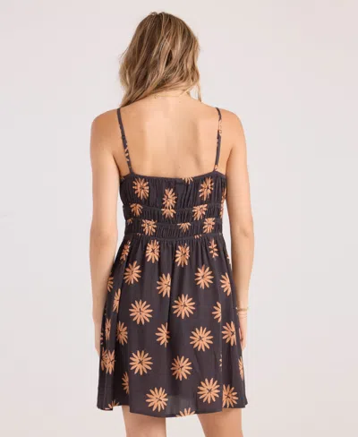Volcom Women's Midnite Ramble V-neck Cover-up Dress In Black