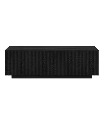 Hudson & Canal Paxton 48" Wide Rectangular Coffee Table In Black