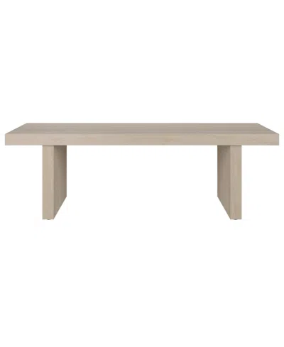Hudson & Canal Soren 48" Wide Rectangular Fluted Coffee Table In Neutral