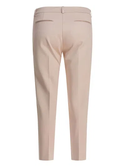 Semper Beige Elastane Trousers In Neutral