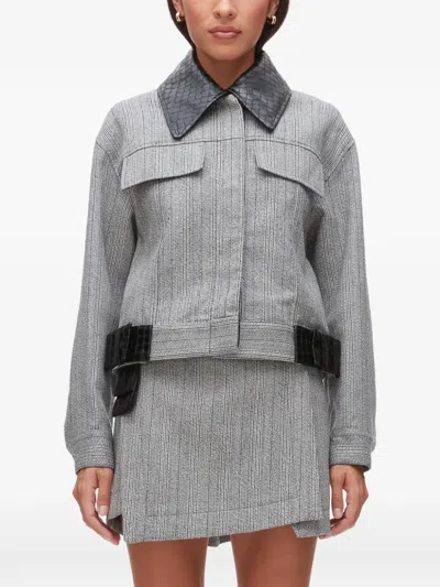 3.1 Phillip Lim Flap-pocket Jacket In Gray